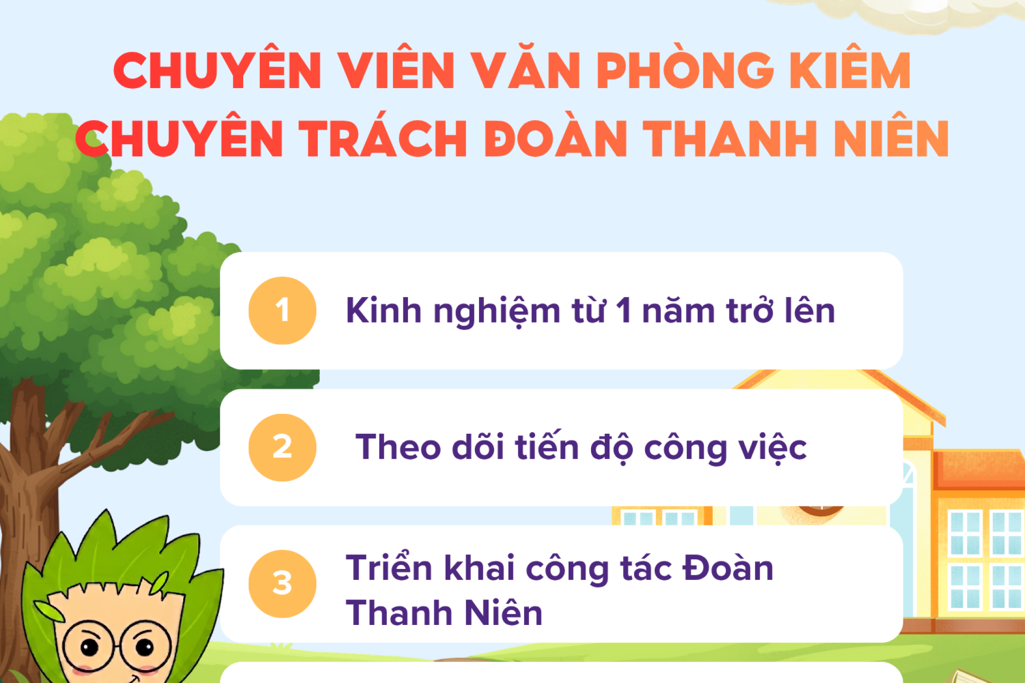 CHUYÊN VIÊN VĂN PHÒNG KIÊM CHUYÊN TRÁCH ĐOÀN THANH NIÊN