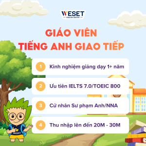 GIÁO VIÊN TIẾNG ANH GIAO TIẾP
