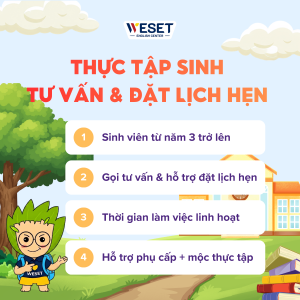 THỰC TẬP SINH TƯ VẤN & đặt lịch hẹn